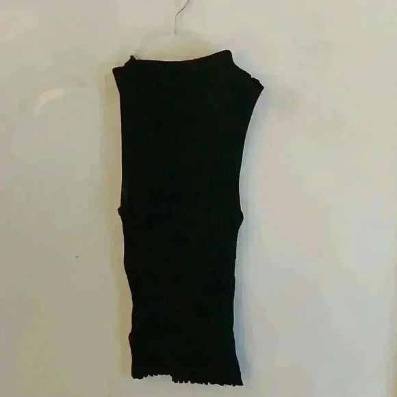 Wet seal woman's sleeveless ribbed black tunic - Picture 6 of 7